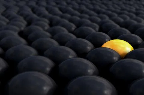 Yellow Loneliness Stock Illustration
