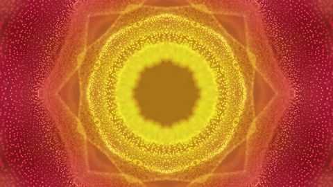 Yellow loop symmetrical dotted background for VJ. Stock Footage 152557837