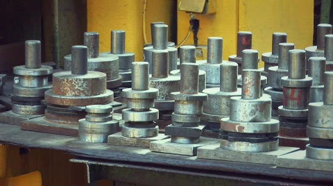 Yellow machine Stock Footage 659507