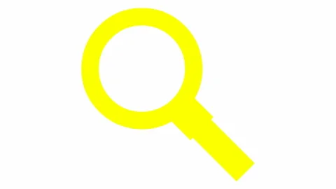 Yellow magnifier white 2 Stock Footage 151154055