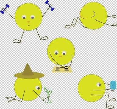 Yellow man イラスト素材
