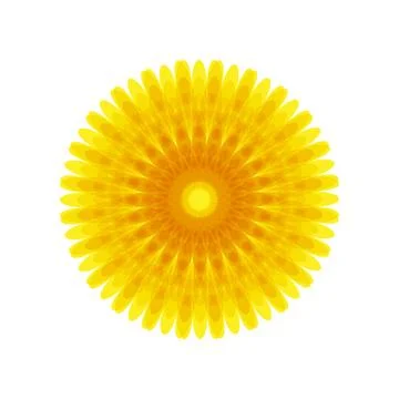 YELLOW MANDALA GEOMETRIC (5) Stock Illustration