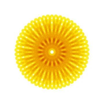 YELLOW MANDALA GEOMETRIC (6) Stock Illustration