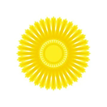 YELLOW MANDALA GEOMETRIC (9) Stock Illustration