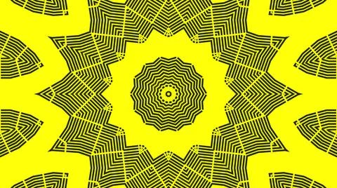Yellow mandala seamless pattern background 스톡 일러스트