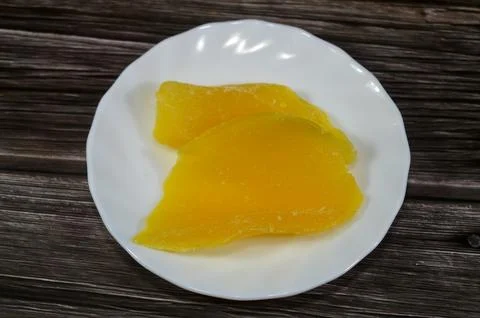 Yellow Mango dried fruit, Dried fruits are fresh fruits that have had most .. Stock Photos