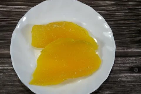 Yellow Mango dried fruit, Dried fruits are fresh fruits that have had most .. Stock Photos
