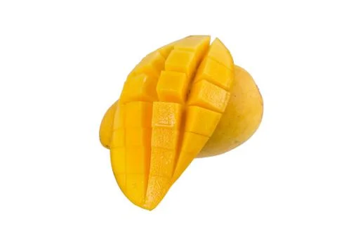 Yellow mango isolated on white background Stock Photos