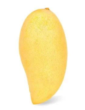 Yellow mango isolated on the white background Stock Photos