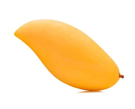 Yellow mango on white background Foto stock