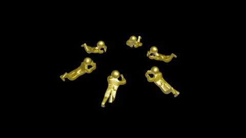 Yellow mans Stock Footage 105190647