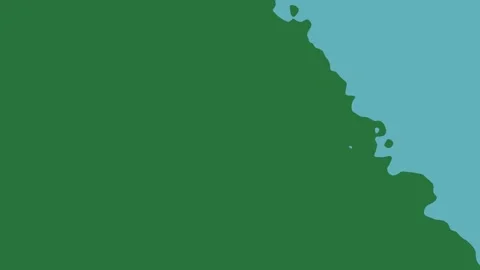 Yellow map blue of the state minnesota country united states leaf on green Stock Footage 335696745