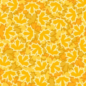 Yellow maple leaves pattern 스톡 일러스트