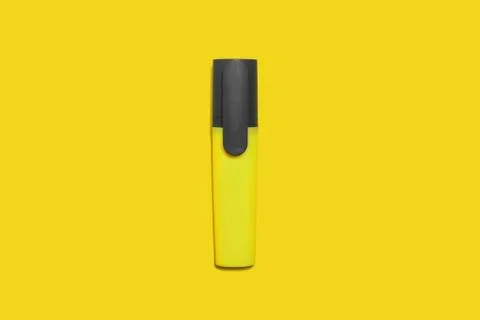 Yellow marker isolated Stock Photos