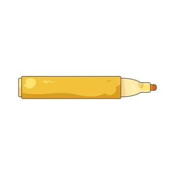 Yellow marker pen Stock Illustration