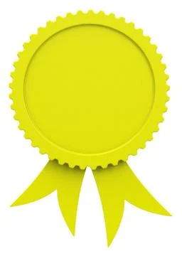 The yellow medal Stock Illustration