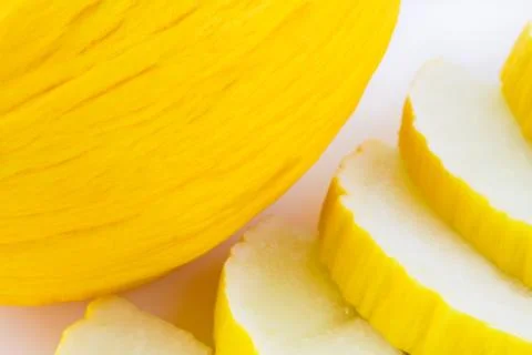 Yellow melon background Stock Photos