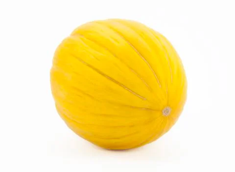 Yellow melon with clipping path Stock Photos
