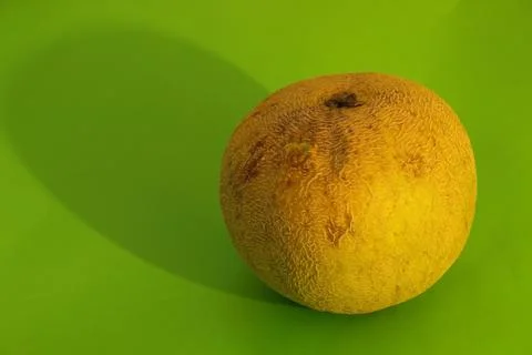 Yellow melon on a green background Stock Photos