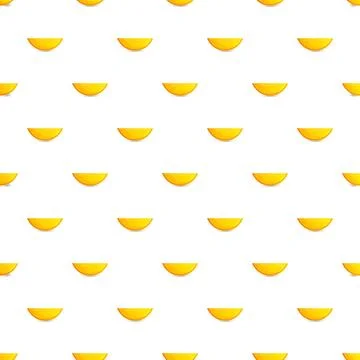 Yellow melon slice seamless pattern background イラスト素材