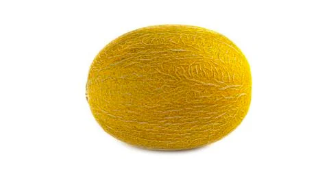 Yellow melon on a white background. Stock Photos