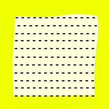 Yellow memo note paper background Stock Illustration