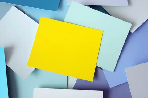 Yellow memo Stock Photos