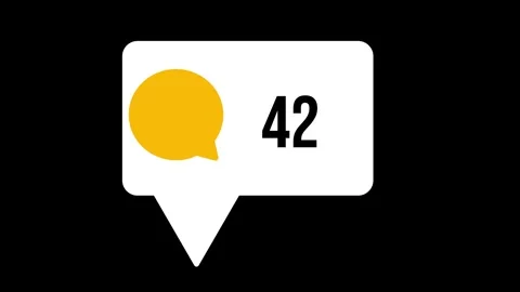 Yellow Message counting on white background. 스톡 동영상 297952247