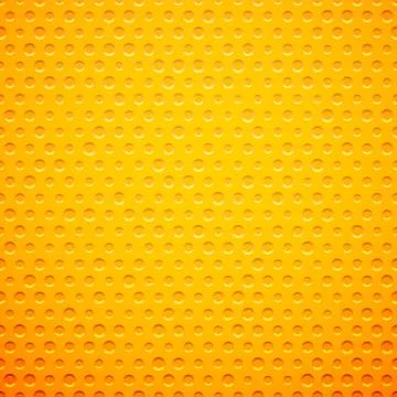 Yellow metal or plastic texture with holes Stock Illustration