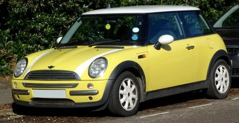 Yellow Mini Car Stock Photos