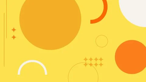 Yellow Minimal Background with Bold Background Stock Illustration