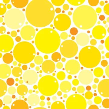 Yellow Mix Circles Background Vector Illustration Stock Illustration