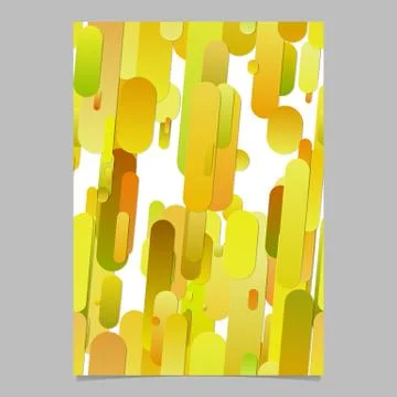 Yellow modern gradient stripe pattern brochure background Ilustração Stock