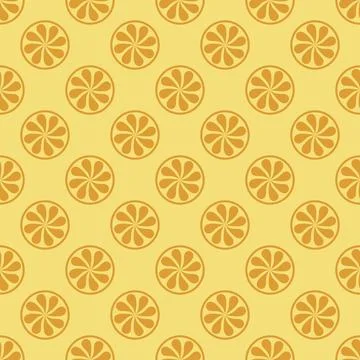 Yellow monochrome mandala pattern Stock Illustration
