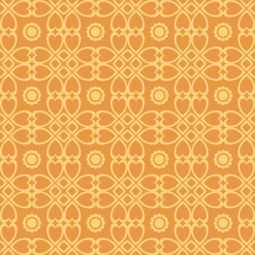 Yellow monochrome tribal pattern    Illustrazione stock