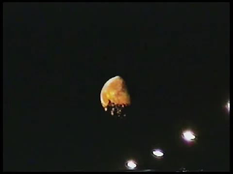 Yellow Moon Stock Footage 342688309