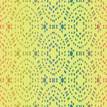 Yellow mosaic seamless vector pattern Stock Illustration