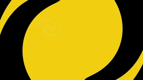 Yellow motion video clip, simple motion design Stock Footage 301385082