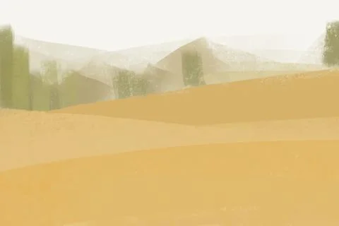 Yellow mountain background, texture design Stock Illustration