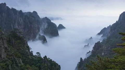 Yellow Mountains Vídeo Stock 122443043