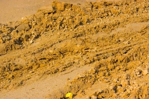 Yellow mud Stock-Fotos