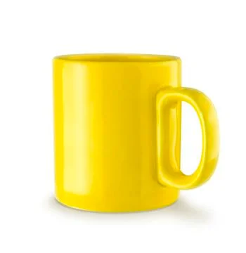 Yellow mug Stock Photos