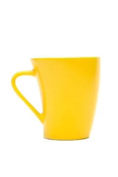 Yellow mug Stock Photos