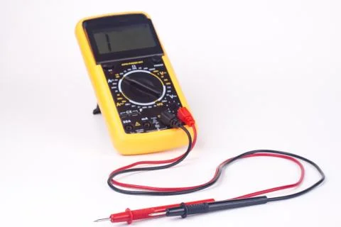 Yellow multimeter Stock Photos