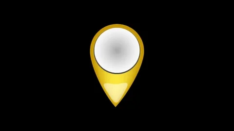 Yellow Navigator Tag on Alpha Stock Footage 83553335
