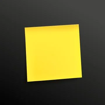 Yellow note paper Stock Illustration