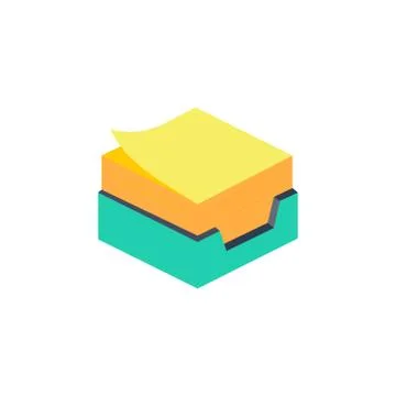 Yellow Note Paper Stock Illustration