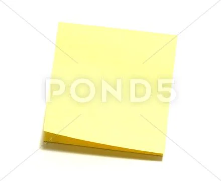 Yellow note paper Stock Photos