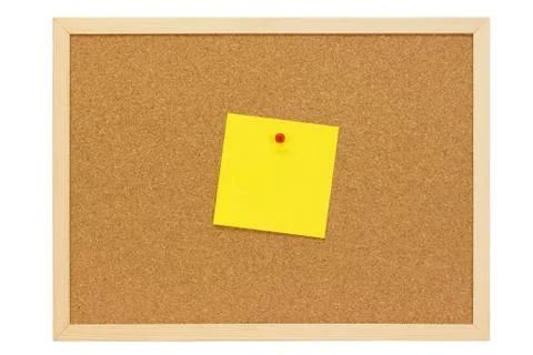 Yellow note Foto stock