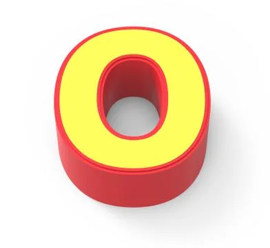 Yellow number 0 Stock Illustration